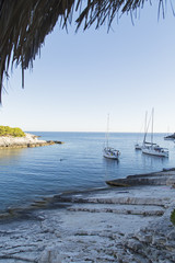 Poster - Beautiful landscape with sea bay and blue sky