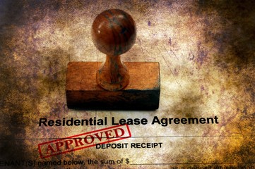 Wall Mural - Residential lease agreement approved