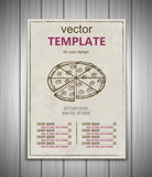Fototapeta Perspektywa 3d - Fast food menu design template hand drawn vector