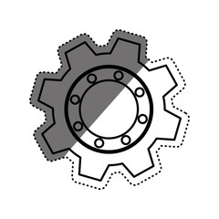 Gear industrial piece icon vector illustration graphic design