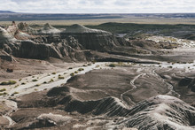 The Landscape Of The Painted Desert And Valley In The Petrified Forest National Park