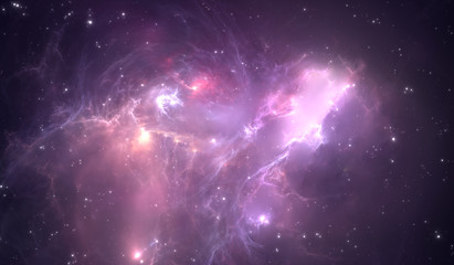 Wall Mural - space nebula. illustration