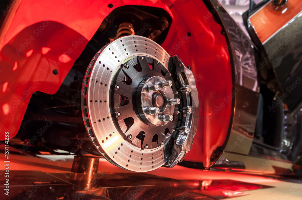 Brake disk and a wheel hub