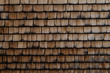 © Mario - Wooden shingle wall on mountain cottage
