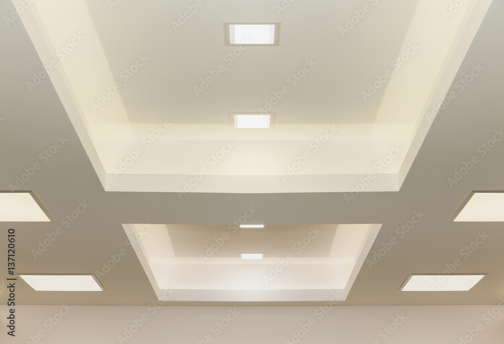 modern ceiling lights - obrazy, fototapety, plakaty 