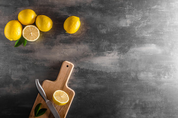 Wall Mural - Fresh lemons photo