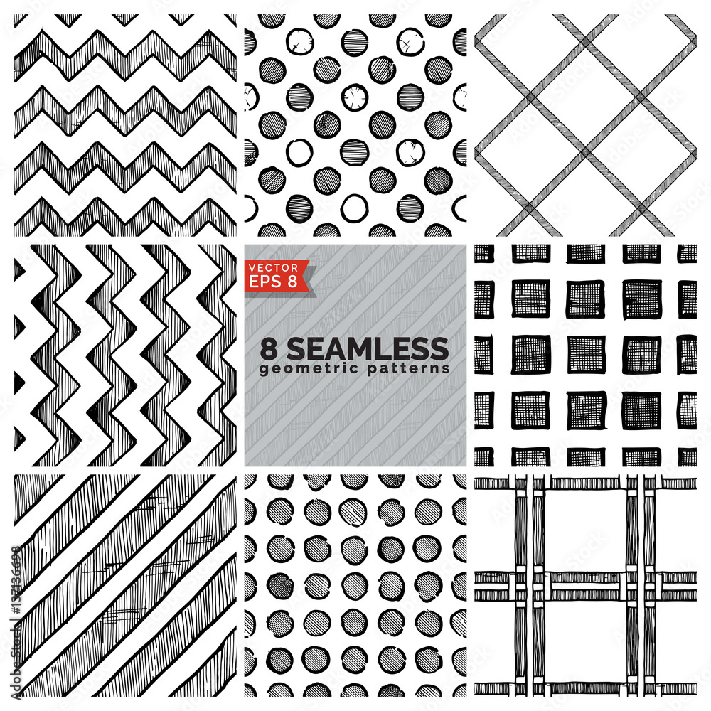 Single Simple Geometric Pattern Simple geometric pattern Stock Vector | Adobe Stock