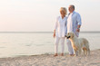 © Africa Studio - Senior couple and big dog on riverside