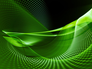 Wall Mural - abstract background element. fractal graphics series. three-dimensional composition of glowing lines