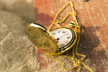 deadline concept pocket watch background