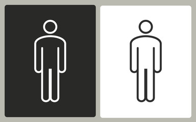 Wall Mural - Man - vector icon.