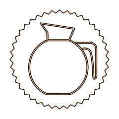 Canvas Print - coffee jug icon image design, vector illustration