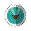 emblem bear hunter city icon, vector illustration image