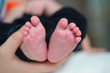 © timonko - mother hands holding baby feet