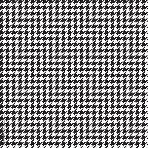 Fotomural Houndstooth black and white classical seamless pattern, small elements
