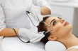 Beauty Treatment At Spa Salon. Microcurrent Therapy For Woman