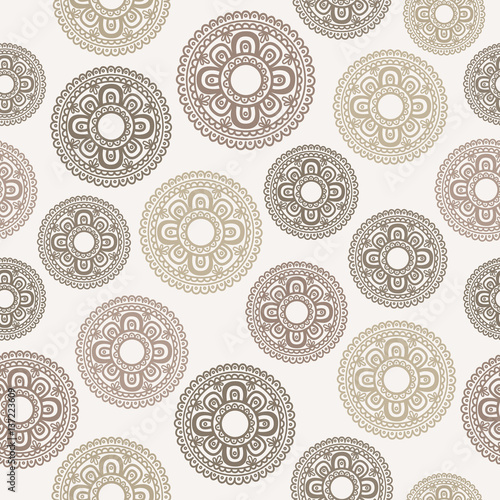 Obraz w ramie Seamless vintage pattern for textile, wallpapers, gift wrap and scrapbook. Vector illustration.