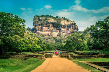 Sigiriya the lion rock in Sri Lanka