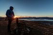© Connect Images - Man climbing a summit near Tromso in autumn, Arctic Norway