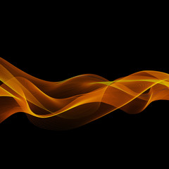 Wall Mural - abstract color wave design element
