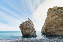 Petra Tou Romiou Or Aphrodite's Rock, Paphos, Cyprus
