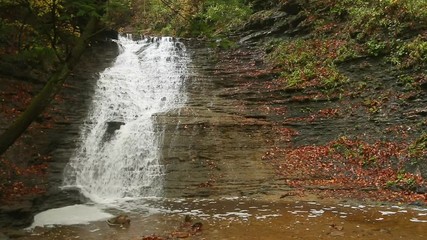 Wall Mural - Loop features Buttermilk Falls, a beautiful cascading waterfall in Cuyahoga Valley National Park, Ohio.