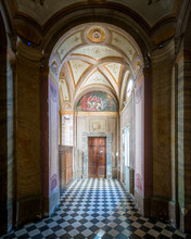 Interior View In San Carlo Alle Quattro Fontane Church (Saint Charles Near The Four Fountains), Borromini's Work, Rome