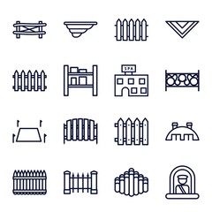 Poster - Set of 16 country outline icons