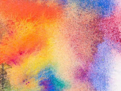 Zdjęcie XXL Kolor i tekstura ręcznie malowane akwarela na papierze