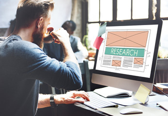 Wall Mural - research discovery explanation information concept