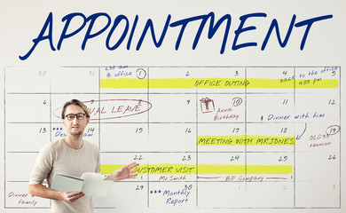 Wall Mural - agenda timetable calendar schedule graphic