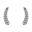 © djvstock - Wreath leaves ornament icon vector illustration graphic design