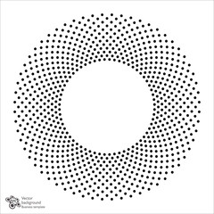 Wall Mural - Vector Graphic #Polka Dot Circle Pattern