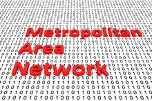 Metropolitan Area Network In The Form Of Binary Code, 3D Illustration
