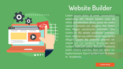 Website Builder Conceptual Banner