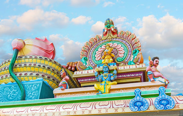 Canvas Print - Decors of Murugan Temple