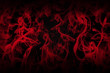 Love Concept. Black Background Full Of Red Smoke 3D illustration