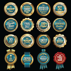 Wall Mural - Set of Luxury Sales Quality Badges. 