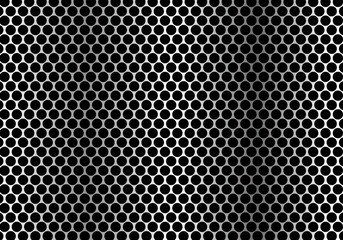 Abstract metal circle mesh pattern background texture vector illustration.