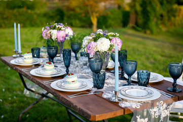 Wall Mural - Decorated table