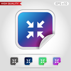 Wall Mural - Arrows icon. Button with arrows icon. Modern UI vector.