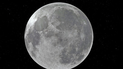 Wall Mural - 3d illustration of the moon. elements of this image furnished by nasa