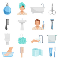 Poster - Hygiene Products Icon Set