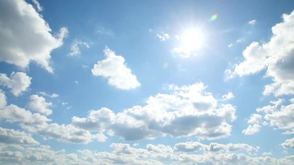 Wall Mural - the clear sky with a cloud