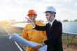 © weerajata - Engineer checking the solar panel
