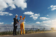 © weerajata - Engineer checking the solar panel