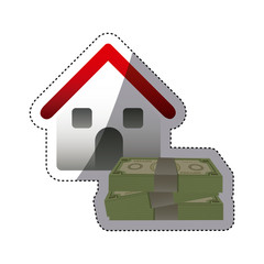 Canvas Print - buying house for family icon, vector illustration design