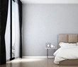 the interior of minimal bedroom design