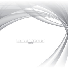 Canvas Print - white abstract curve background