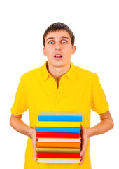 Wall Mural - Young Man with a Books